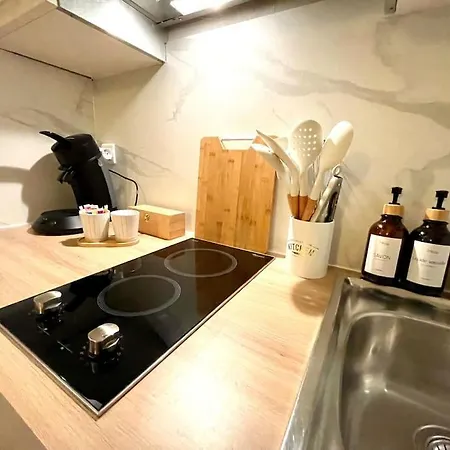 - Lit Queen Size - Proximité Genève Appartement